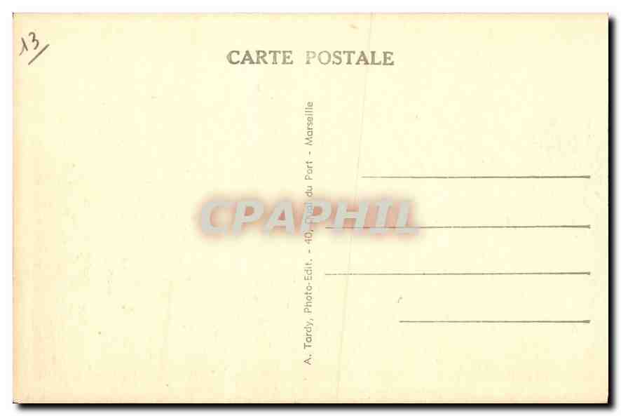 CPA Marseille Promenade de la Corniche et Maldorme  — Verso