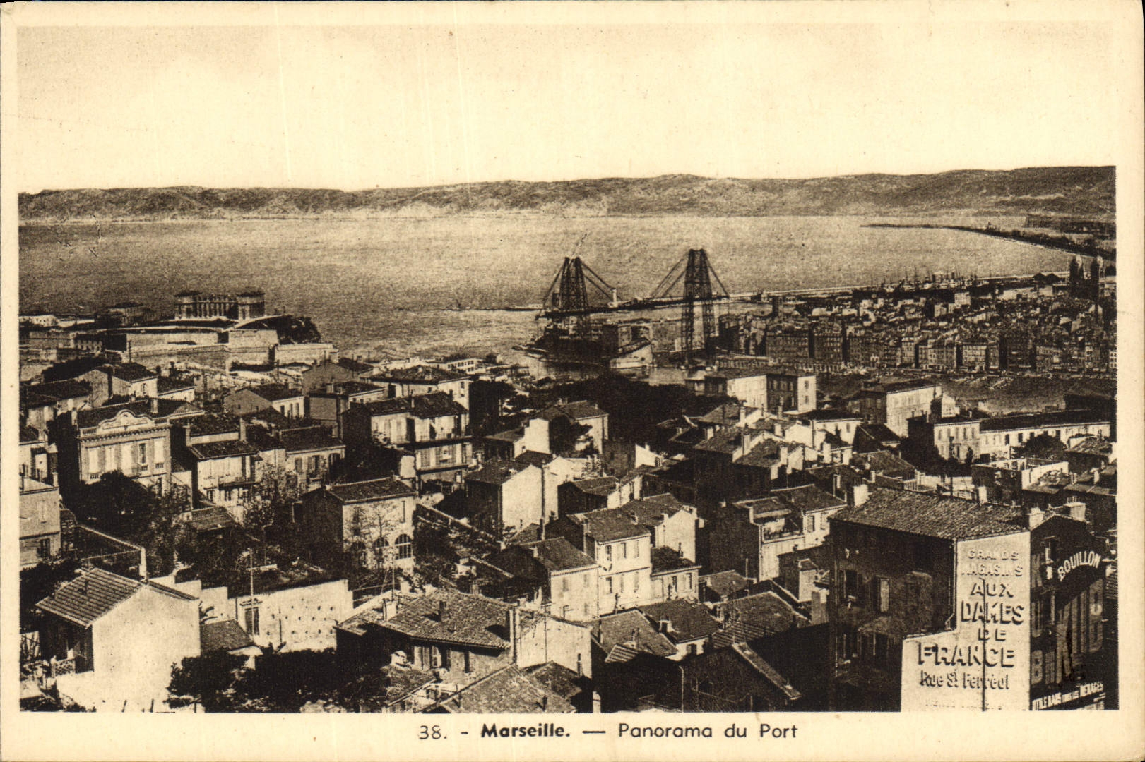 CPA Marseille Panorama du Port 