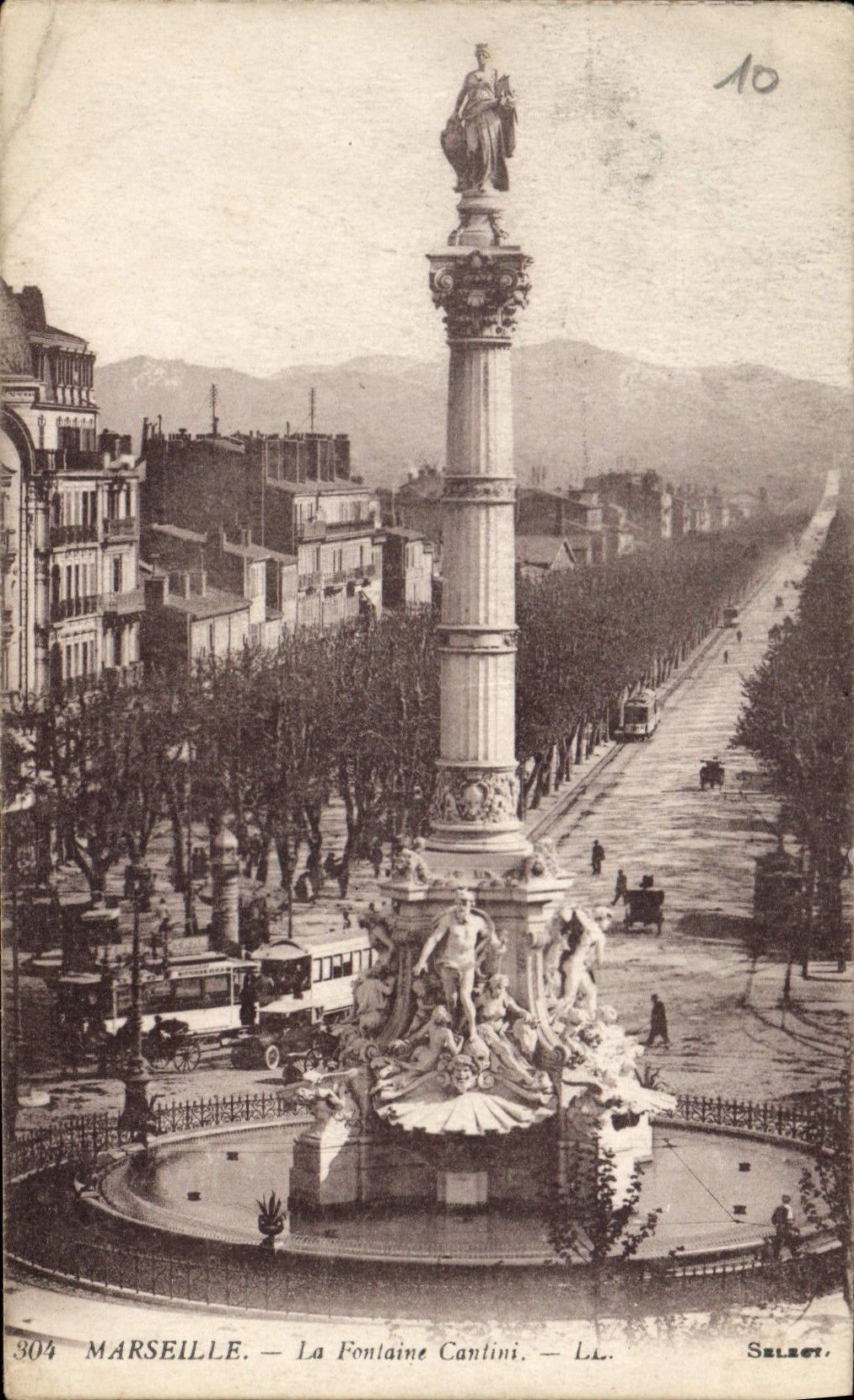 CPA Marseille la Fontaine Cantini 