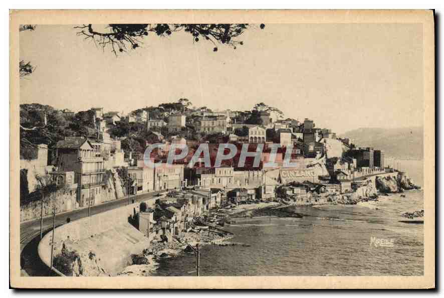 CPA Marseille la Corniche l'Anse du Prophete 