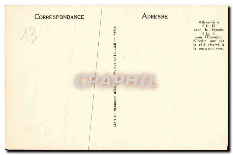CPA Marseille le Chateau d'If cote Nord  — Verso