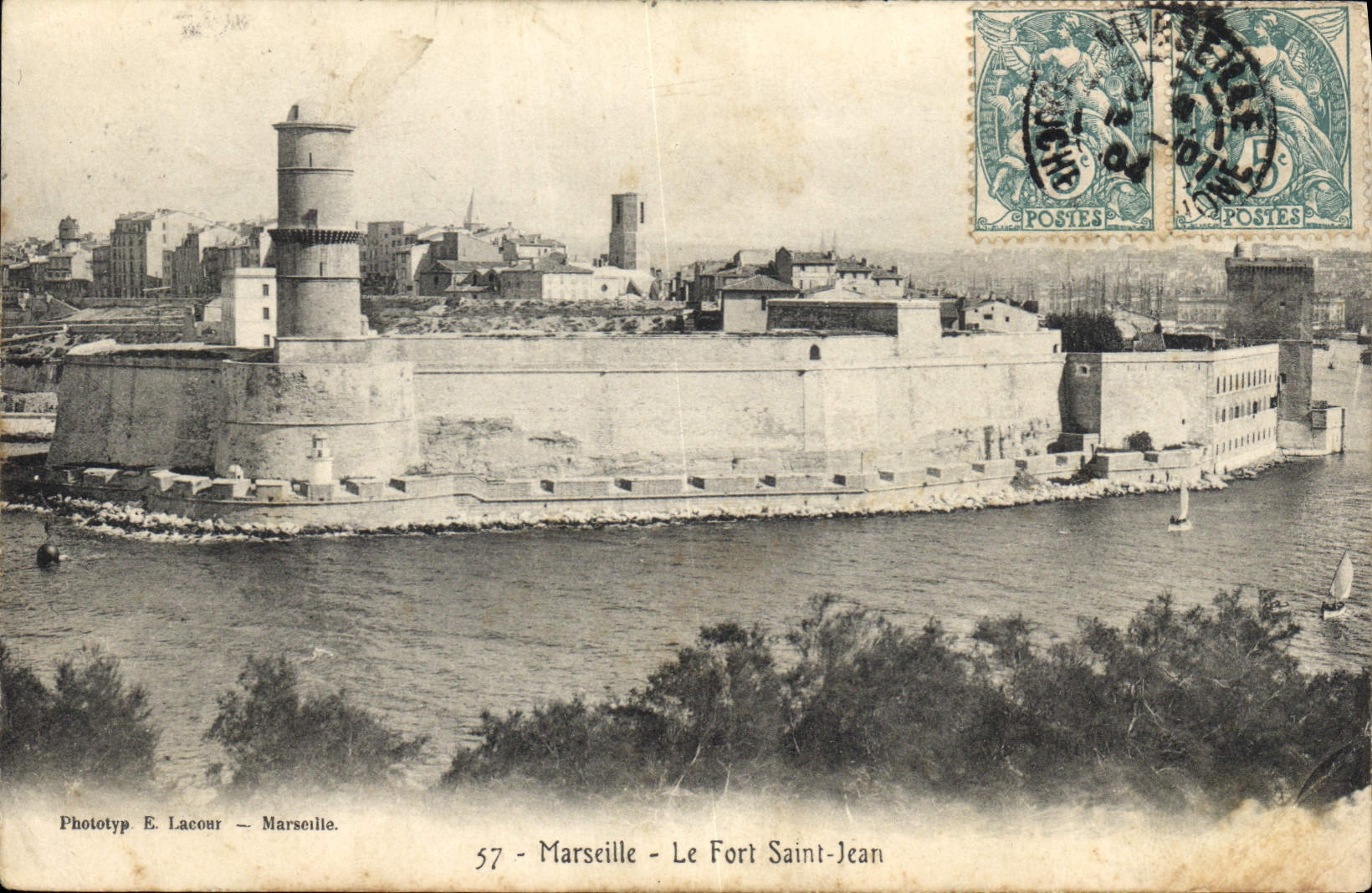 CPA Marseille le Fort Saint jean 