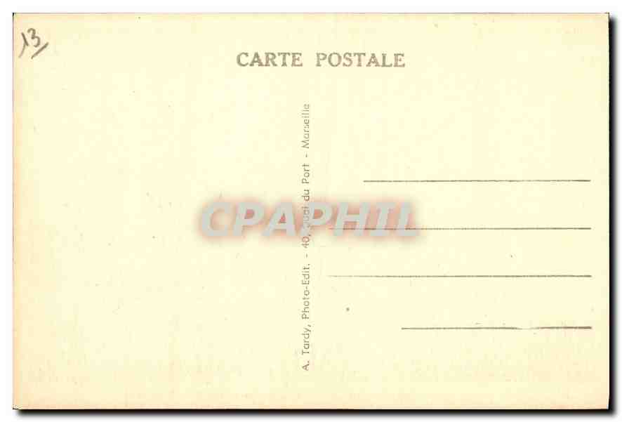 CPA Marseille la Basilique de Notre Dame de la Garde  — Rückseite