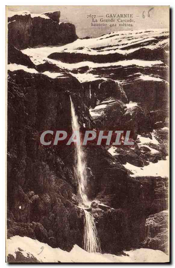 CPA Gavarnie la Grande cascade 