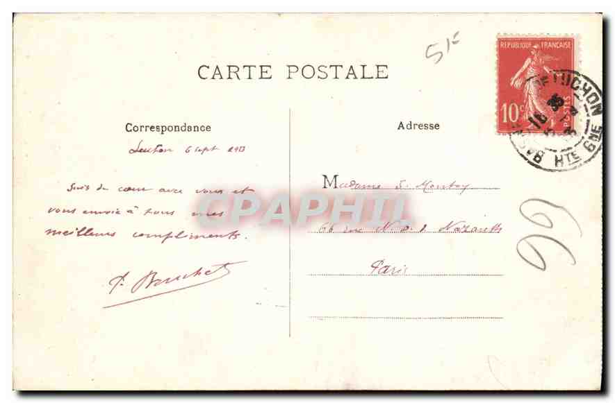 CPA Les Pyrenees Gavarnie le Cirque  — Verso