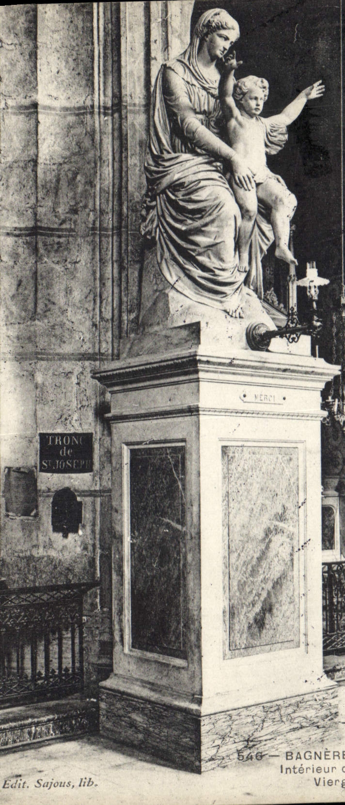 Intérieur de la Vierge — Trône de Saint-Joseph — Edit. Sajous, lib. n° 546