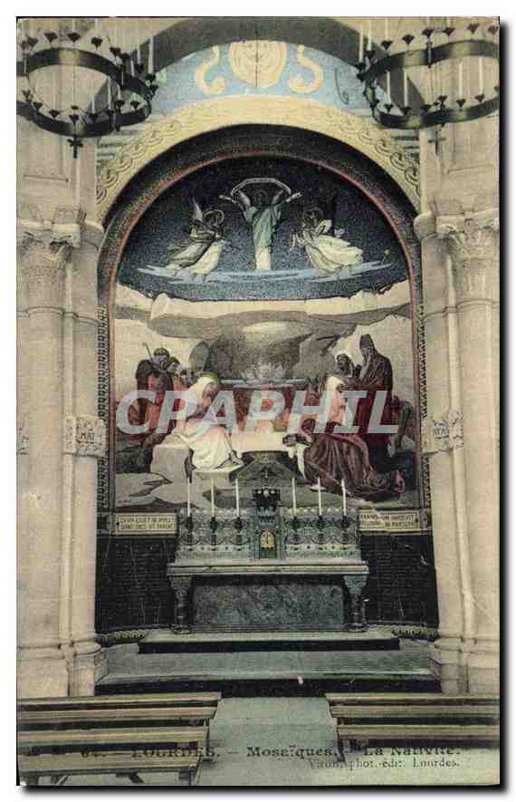 CPA Lourdes Mosaiques les Nativite 