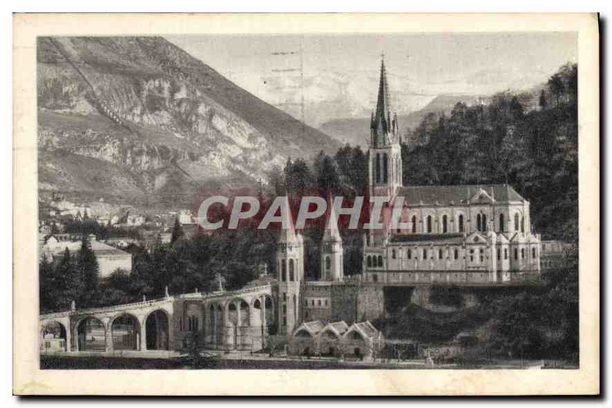 CPA Lourdes la Basilique 