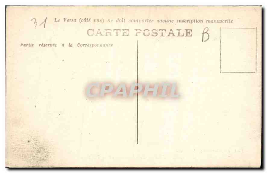 CPA Toulouse le Capitole et le Theatre  — Rückseite