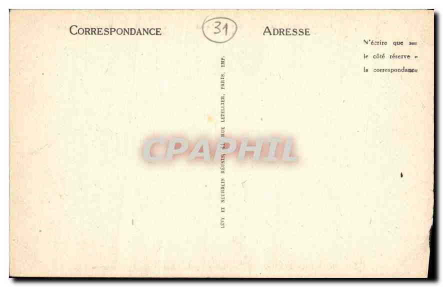 CPA Superbagneres le Plateau et la Chaine des Pyrenees  — Rückseite