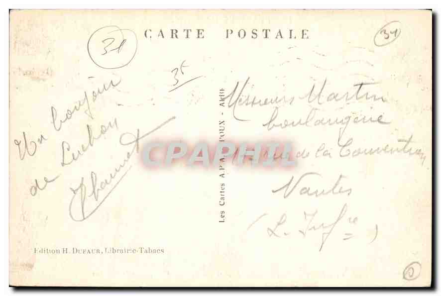 CPA Les Pyrenees illustrees Luchon les Grands Lacets du Col de Peyresourde  — Back
