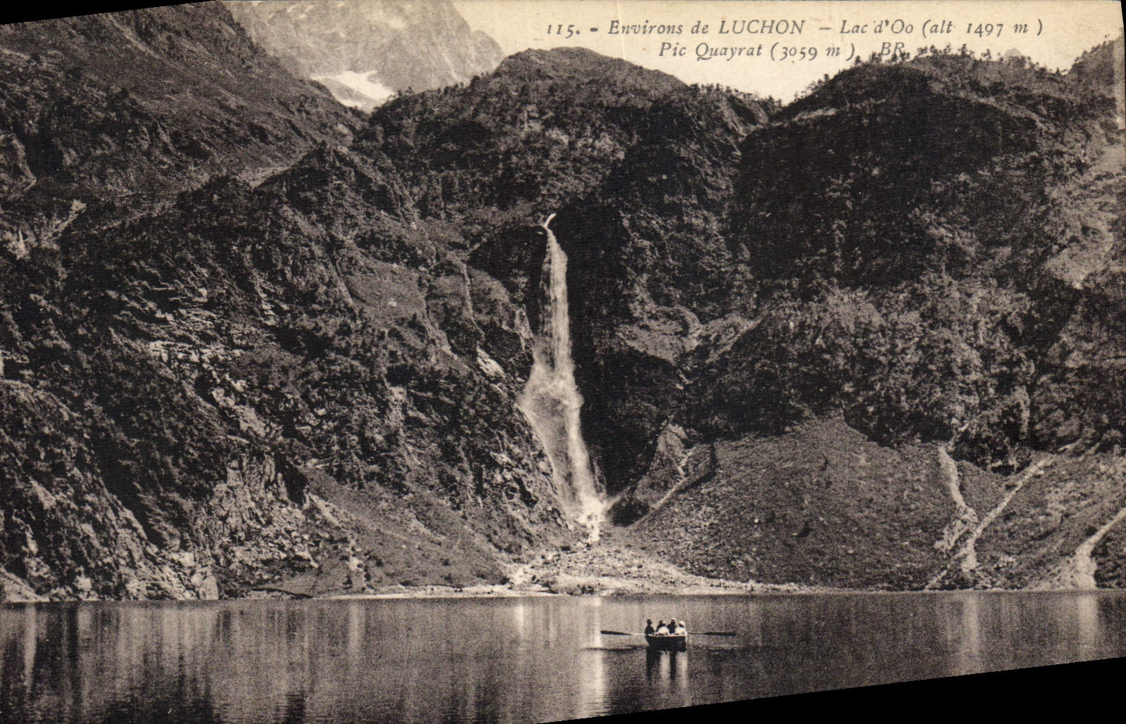 Environs de LUCHON — Lac d'Oo (alt 1497 m) — Pic Quayrat (3059 m) — B.R.