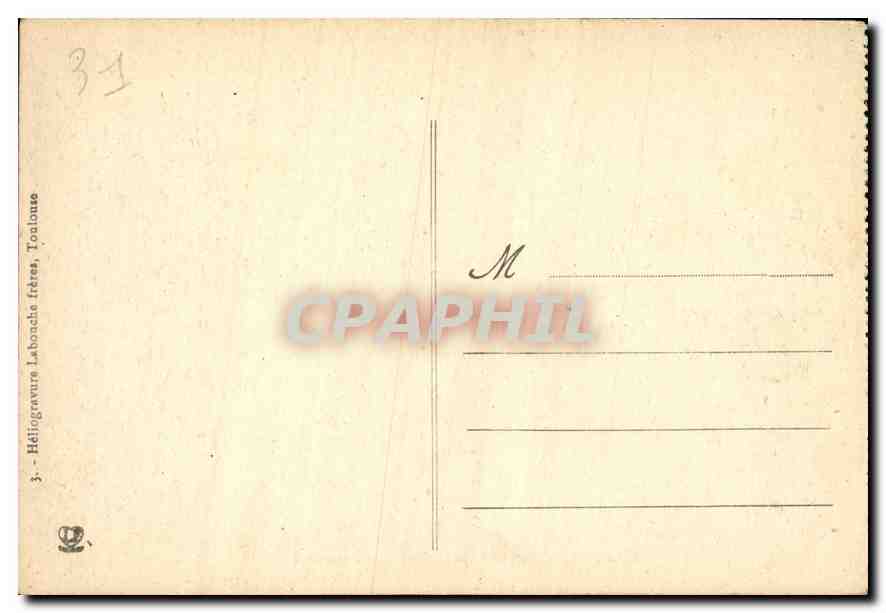 CPA Luchon vue generale prise de Cazarilh  — Rückseite