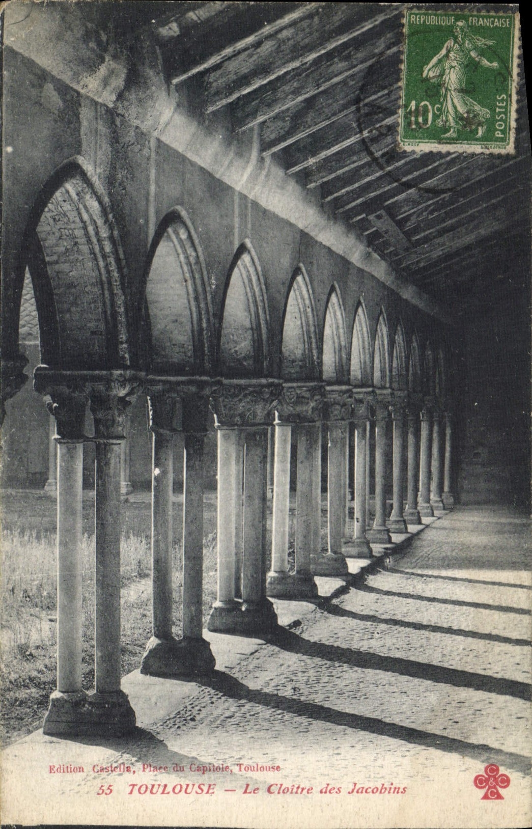 Toulouse — Le Cloître des Jacobins — Édition Castelle, Place du Capitole