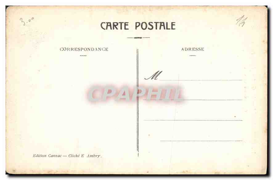 CPA Carcassonne la Cite Porte Narbonnaise et Madame Carcas  — Rückseite