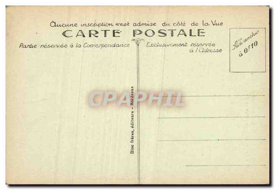 CPA Saint Sauveur le Pont Napoleon et le Pic de Bergons  — Rückseite