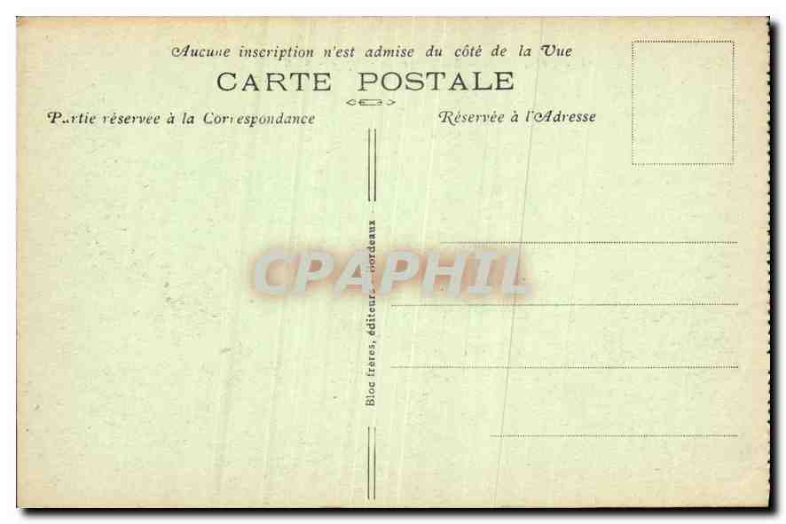 CPA Gavarnie Interieur du Cirque  — Verso