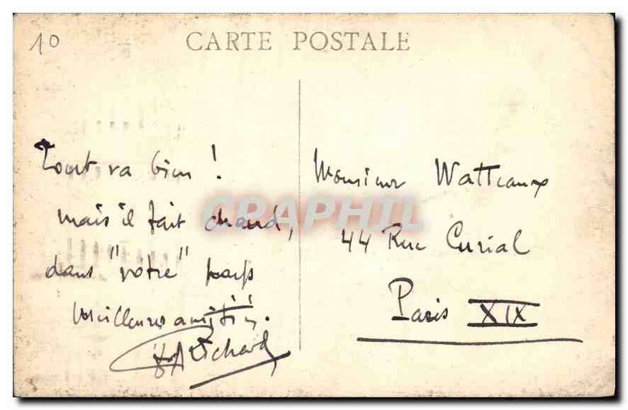 CPA Marseille Fort St jean  — Rückseite