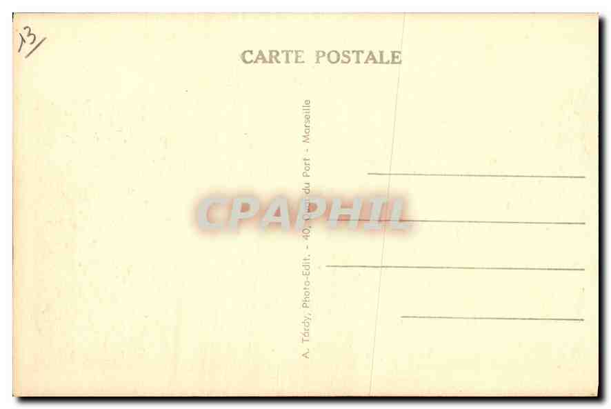 CPA Marseille Basilique de Notre Dame de la Garde  — Rückseite
