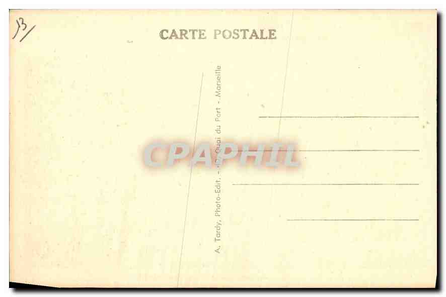CPA Marseille le Palais Longchamp  — Verso