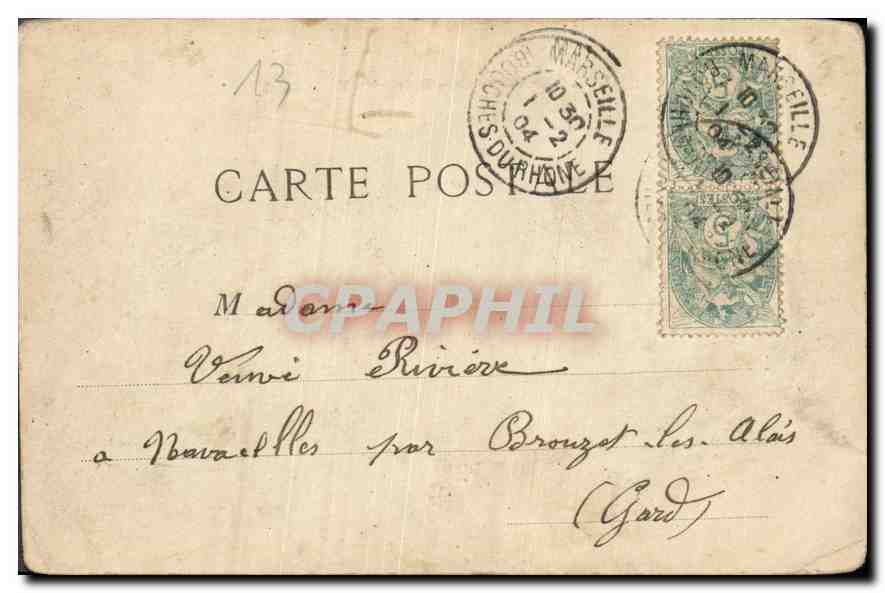 Marseille — Entrée du Vieux Port — I. P. 46 — Reverso