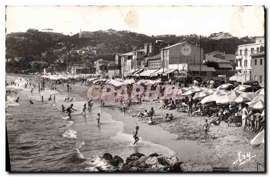 CPA Marseille Promenade de la corniche la plage 