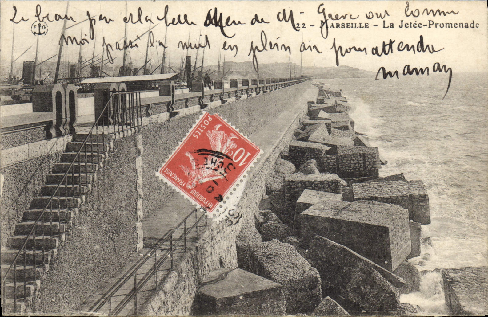 CPA Marseille la Jetee Promenade 