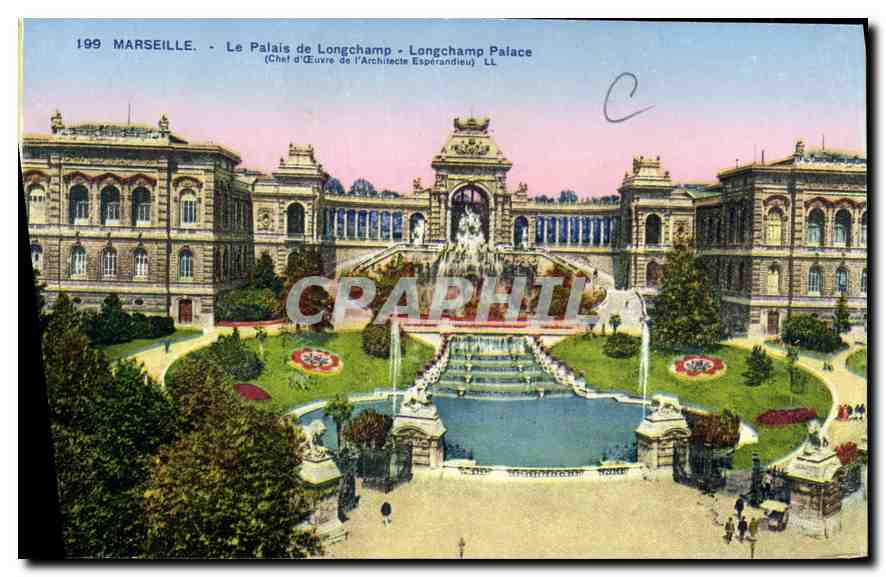 CPA Marseille le Palais de Longchamp 