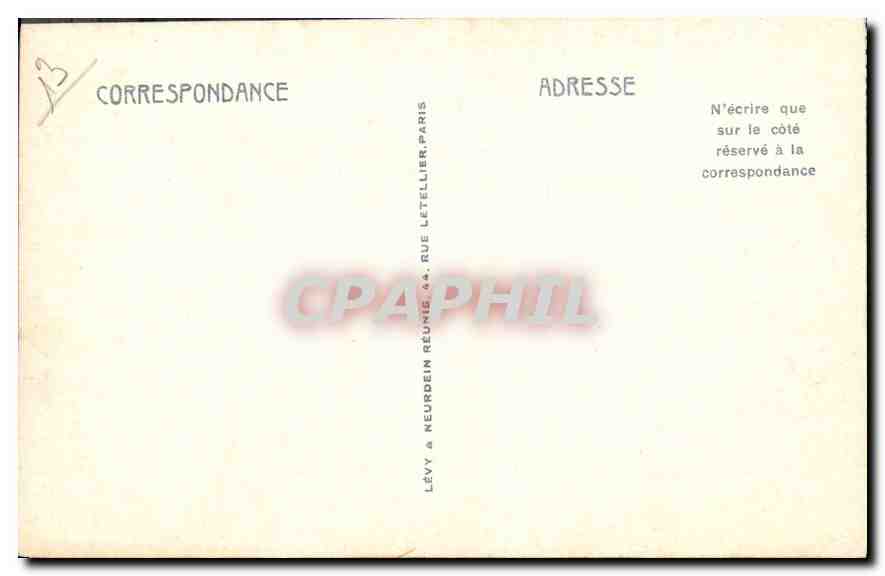 CPA Marseille le Palais de Longchamp  — Verso
