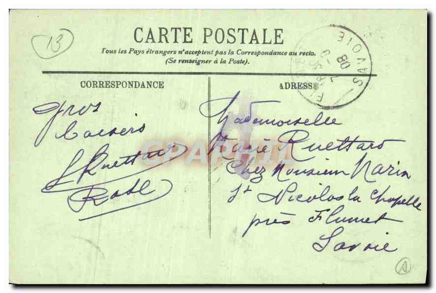 CPA Marseille les Ilettes Endoume et le Chateau d'If  — Rückseite