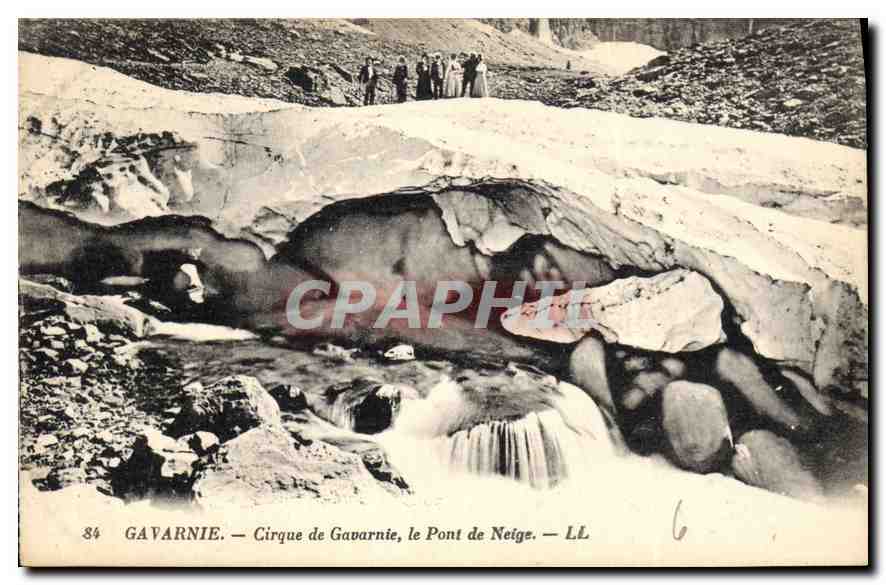 CPA Gavarnie Cirque de Gavarnie le Pont de Neige 