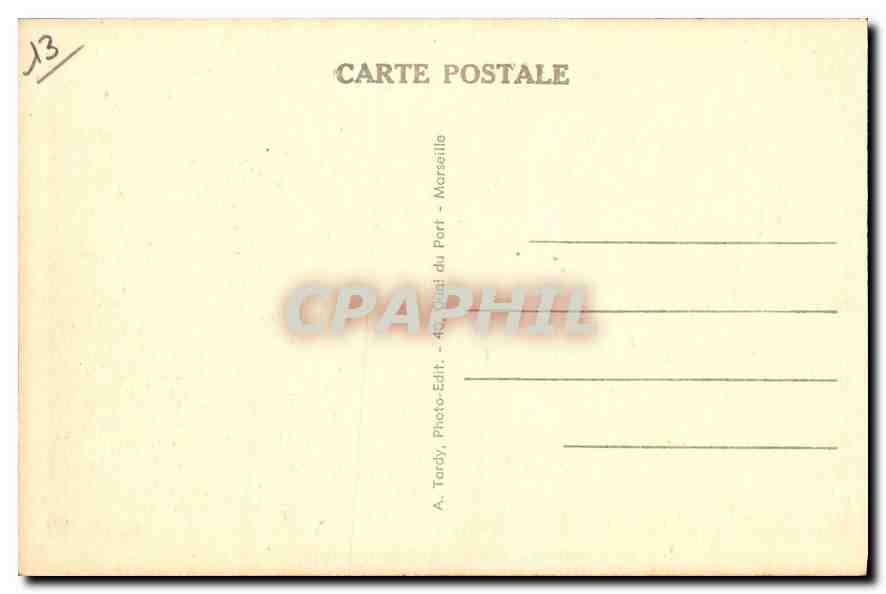 CPA Marseille Entree du Tunnel du Rove  — Rückseite