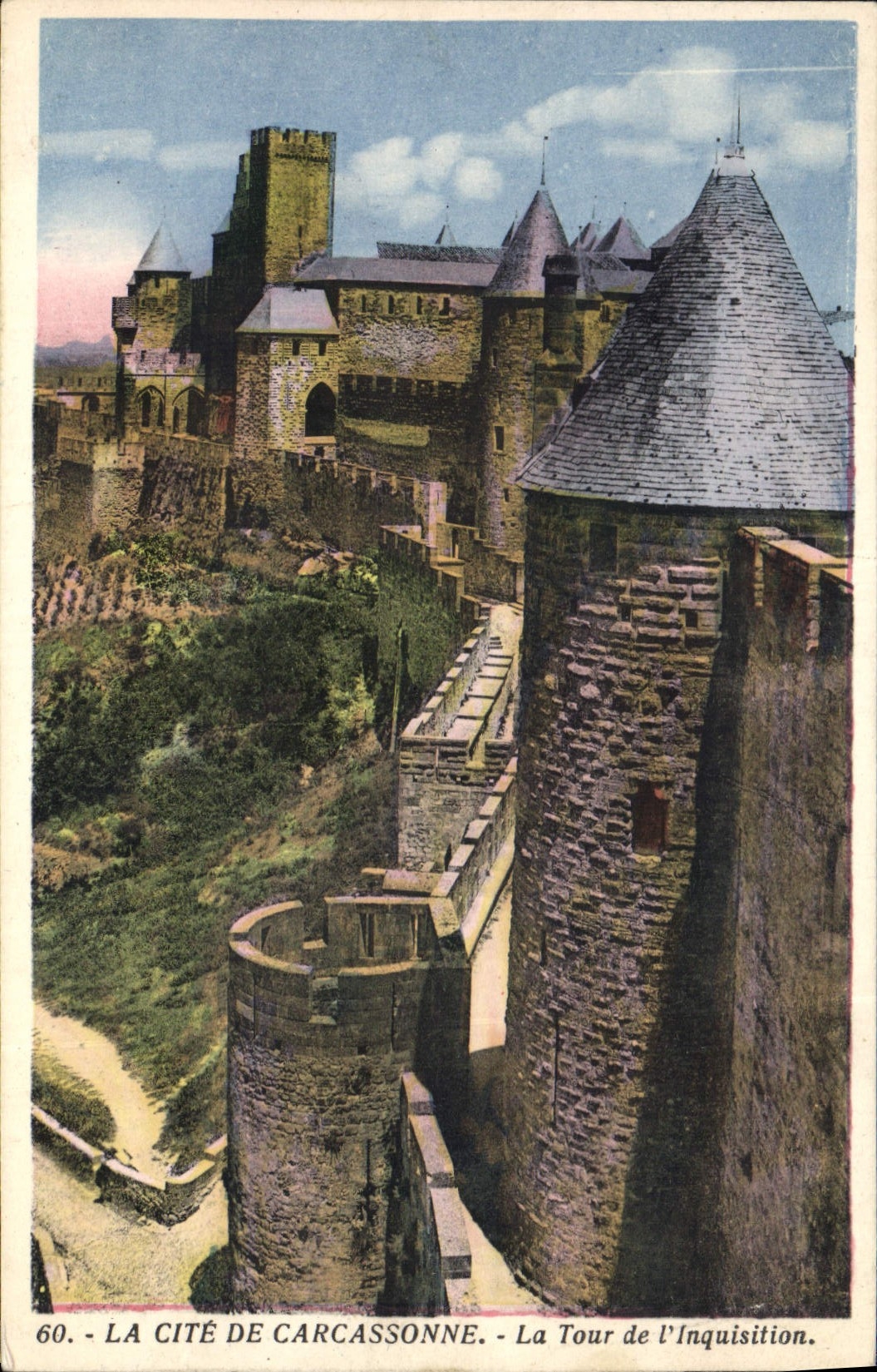 Stadt Carcassonne — Turm der Inquisition — Éditions d'Art Bordy, n°60