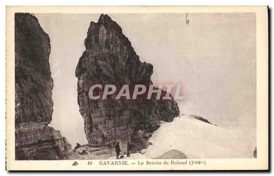 Gavarnie — La Brèche de Roland (2504m) — Éditeur Letv et Seconden, Paris