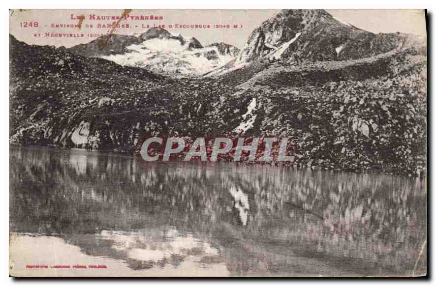 CPA Les Hautes Pyrenees Environs de Bareges le Lac d'Escourous