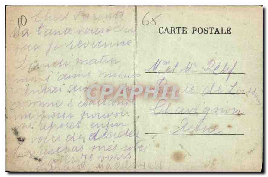 CPA Les Pyrenees Lourdes Le calvaire Breton  — Verso