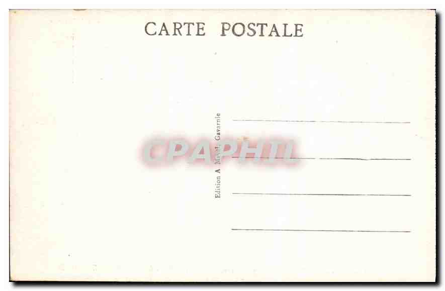 CPA Gavarnie Hautes Pyrenees le Secugnia et l'Hotel du Vignemale  — Verso
