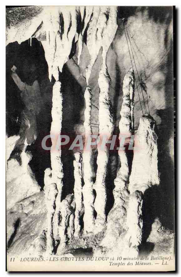 CPA Lourdes Les Grottes du Loup Temples des Meauses 