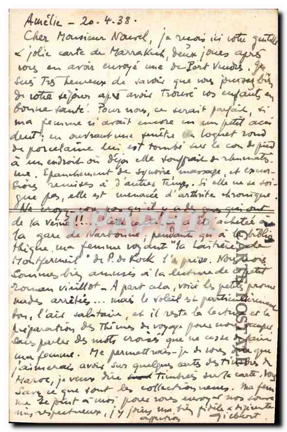 CPA Fontfroide le cloitre  — Rückseite