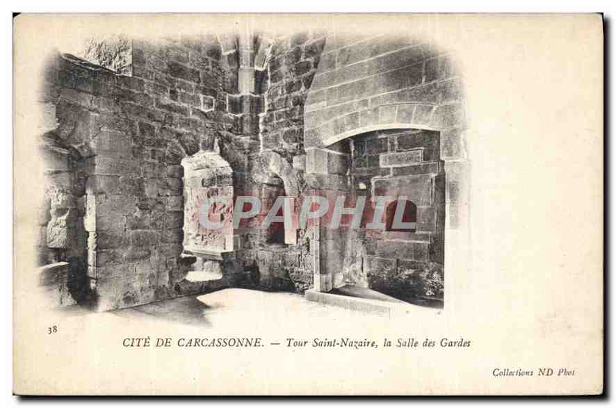CPA Cite de Carcassonne Tour Saint Nazaire la Salle des Gardes 