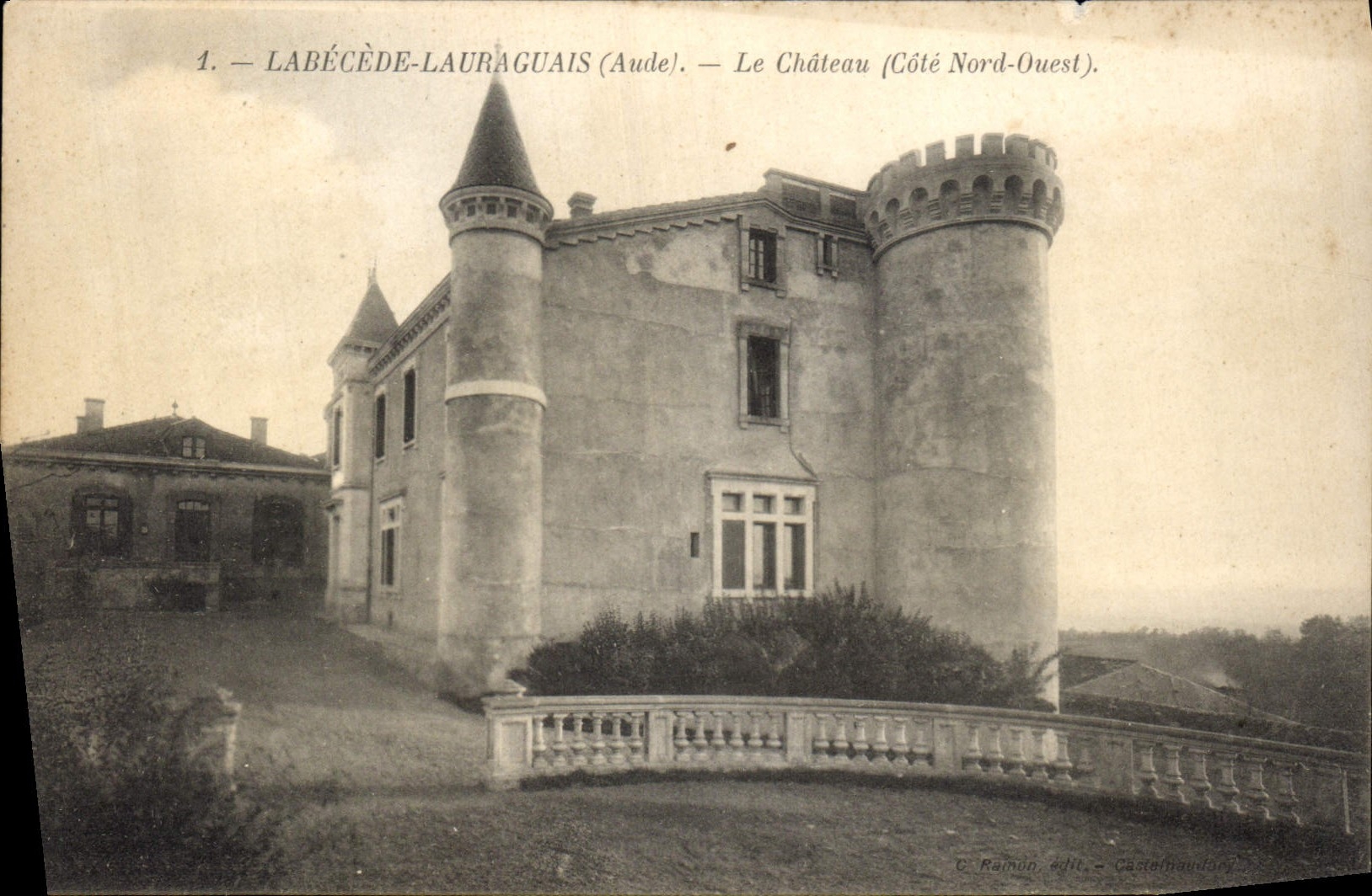 CPA Labecede Lauraguais Aude Le Chateau Cote Nord Ouest 