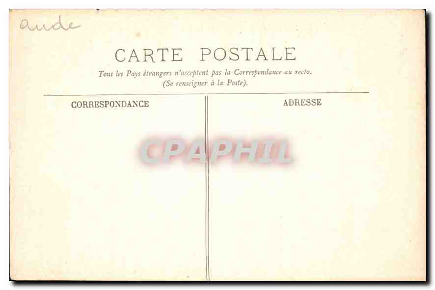 CPA Labecede Lauraguais Aude Le Chateau Cote Nord Ouest  — Rückseite
