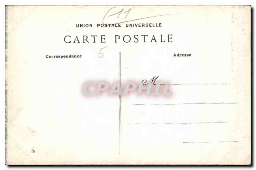 CPA Cathedrale Saint Nazaire Cite de Carcassonne Statues de Saint Joachim Sainte Anne Ange Annonciat — Verso
