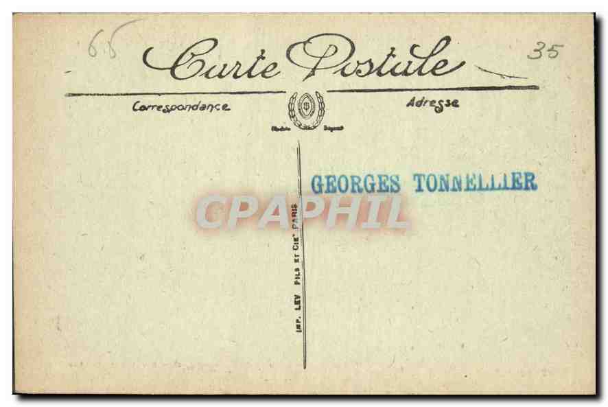 CPA Lourdes Le Pont du Boulevard et le Chateau  — Rückseite