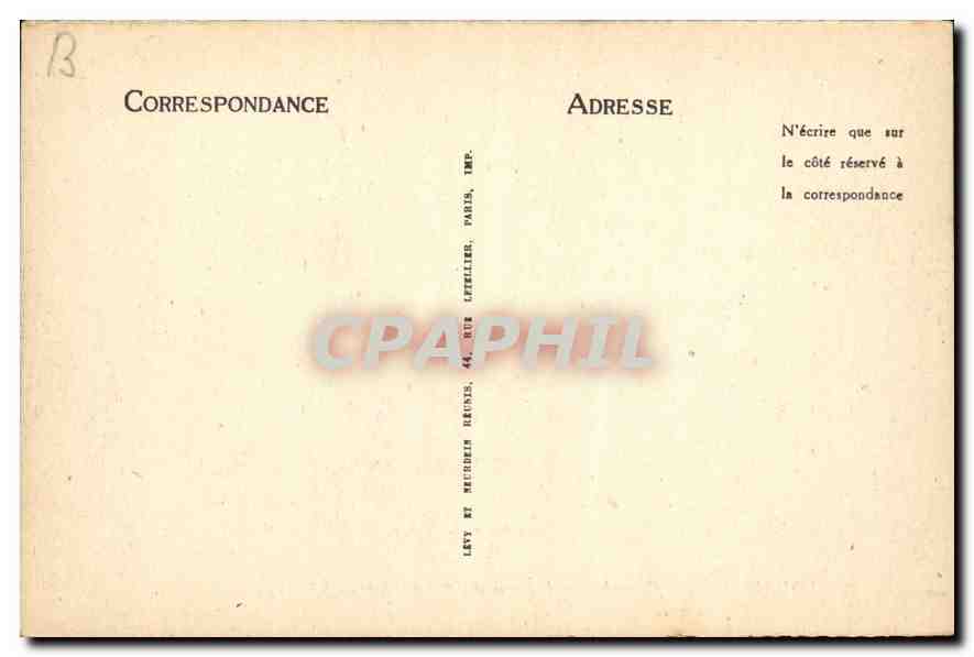 CPA Lourdes la Gare du Funiculaire du Pic du Jer  — Verso