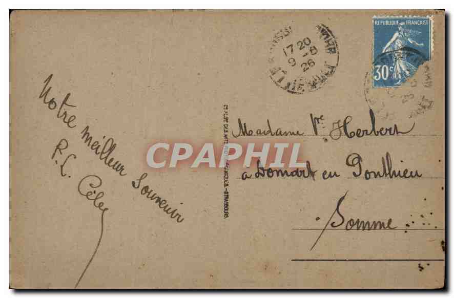 CPA Lourdes le Funiculaire du Pic du Jer  — Verso