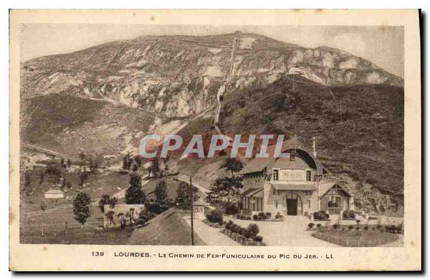 CPA Lourdes le Chemin de Fer Funiculaire du Pic du Jer 