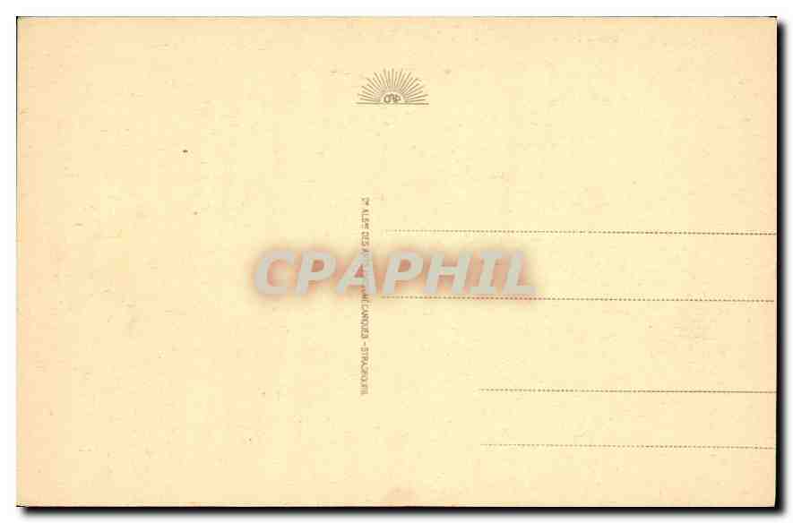 CPA Lourdes le Chateau Fort et le Gave  — Verso