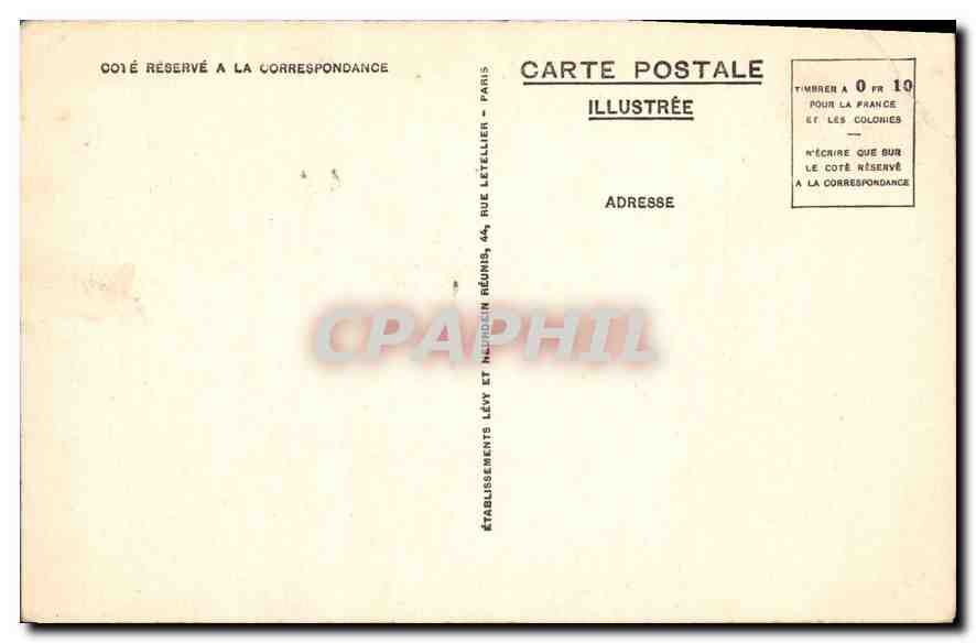 CPA Lourdes vue generale  — Verso