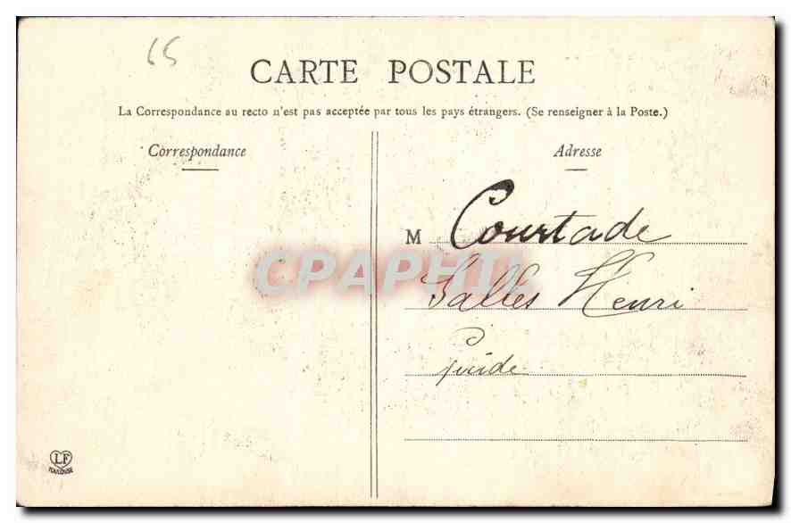 CPA Les Hautes Pyrenees le Vignemale vu du Mail  — Rückseite